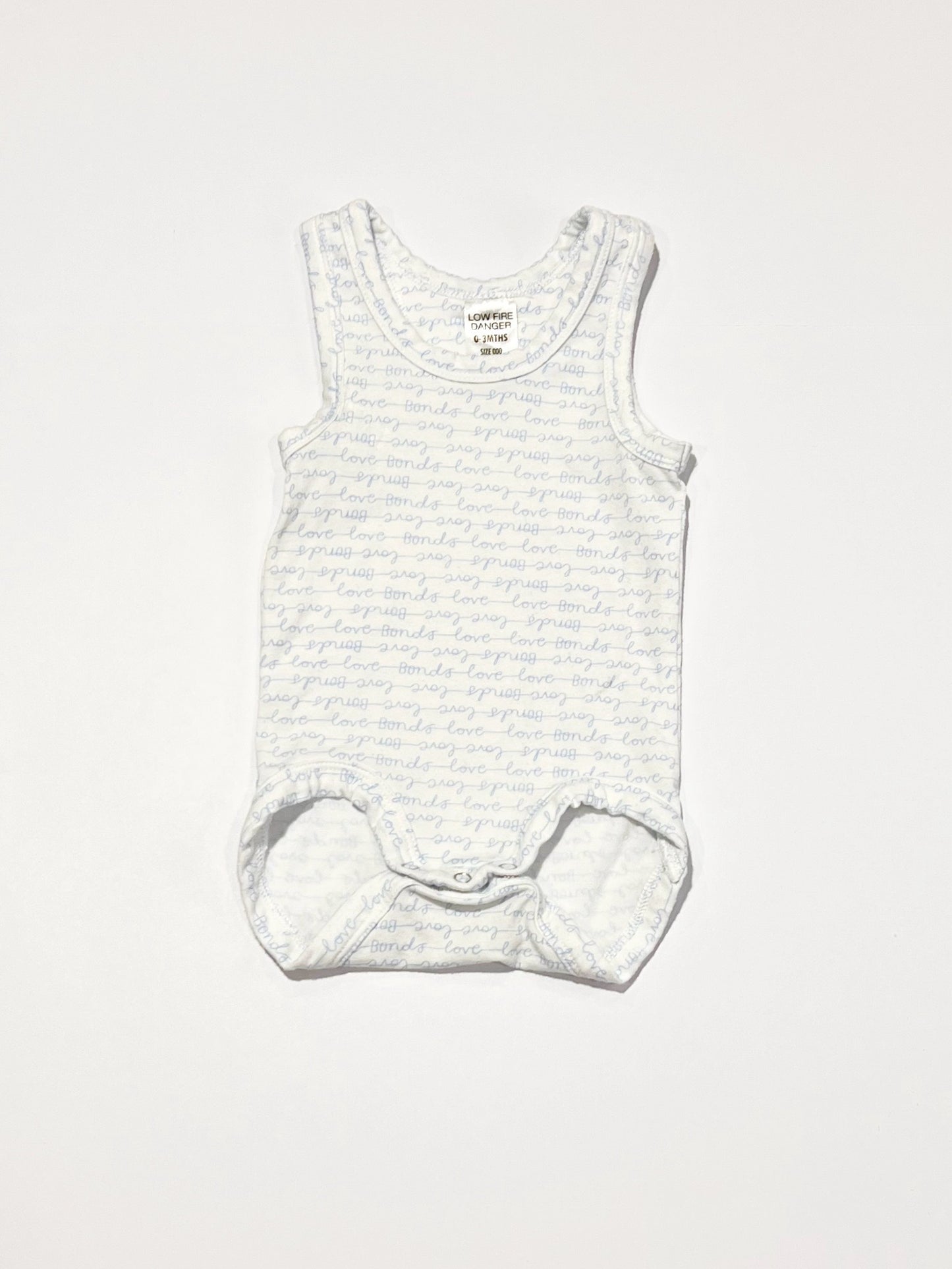 Blue bamboo bodysuit - Size 000