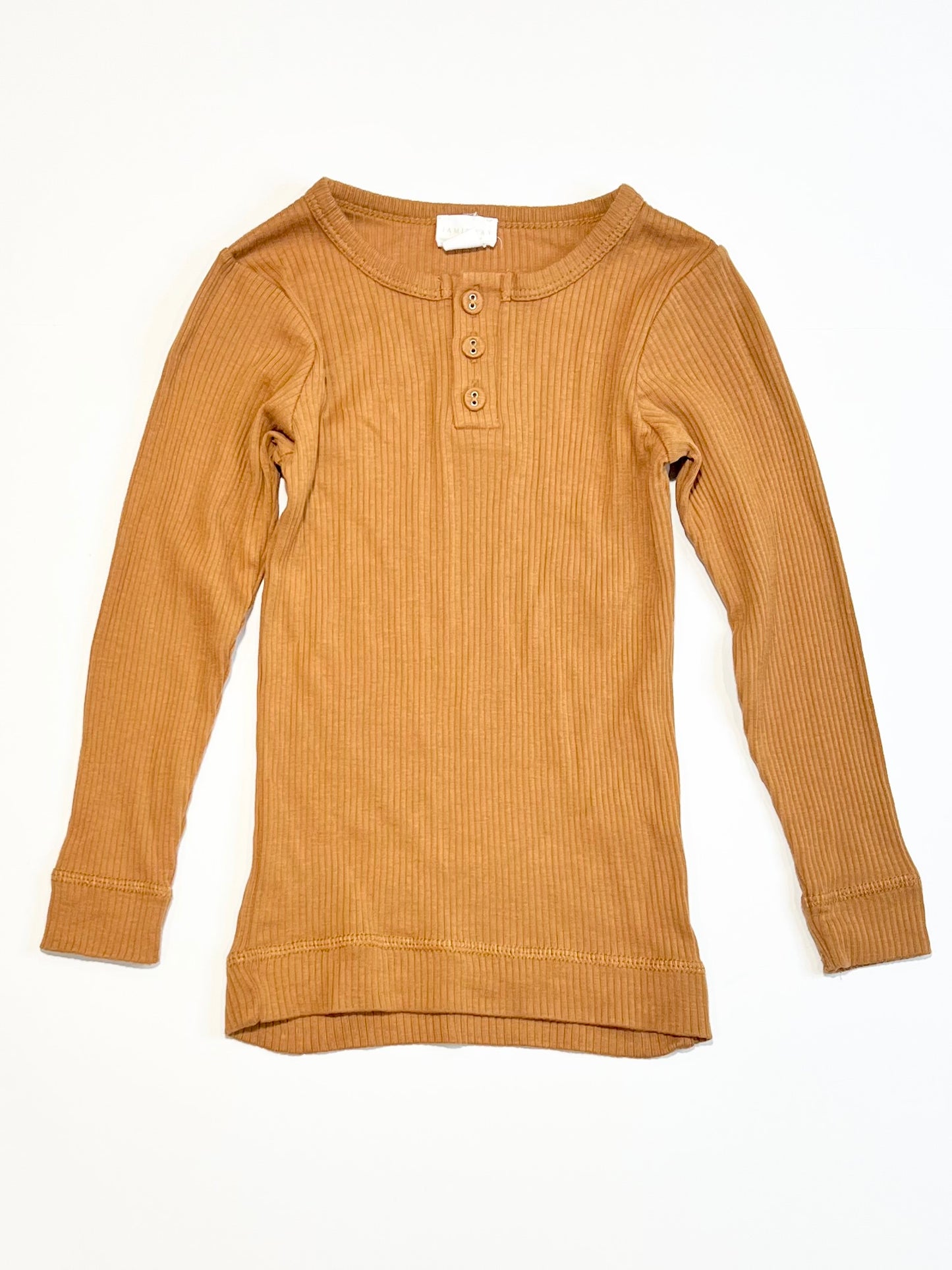 Brown ribbed top - Size 3