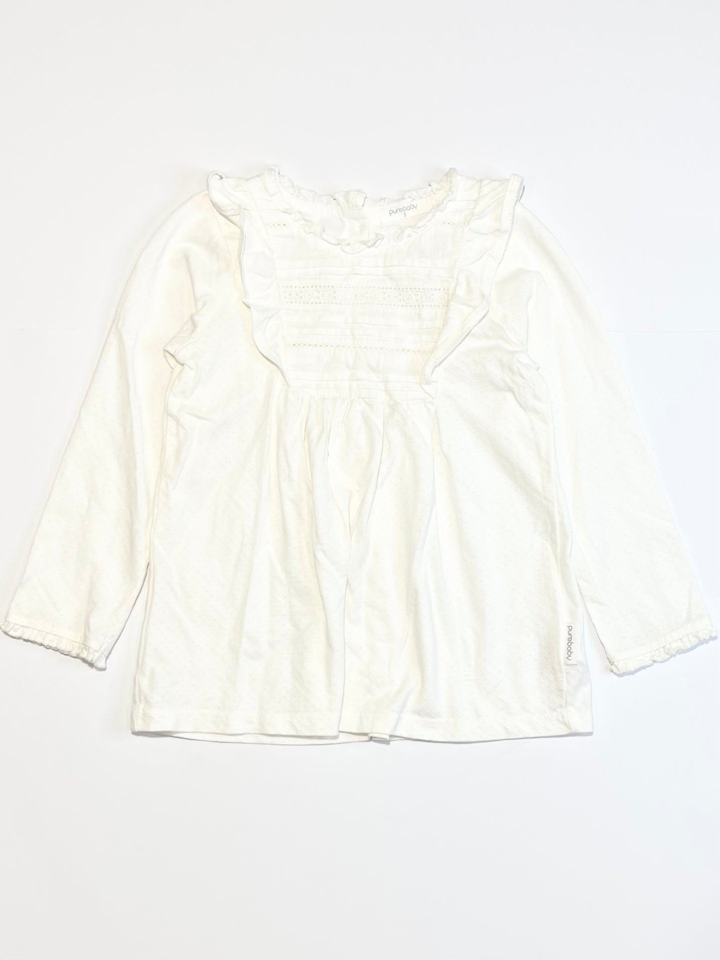 Jersey ruffle top - Size 3