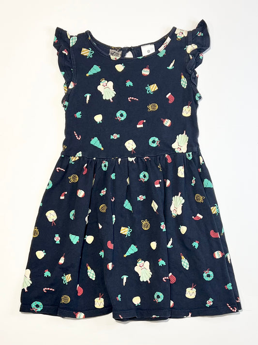 Christmas jersey dress - Size 4