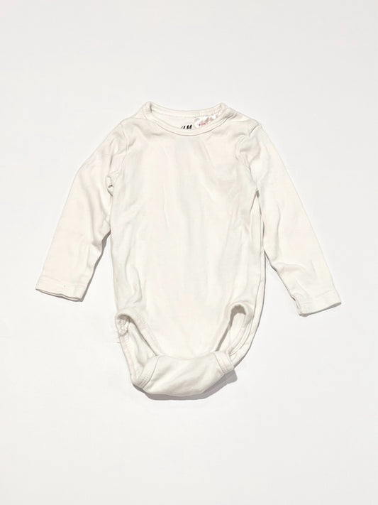 White bodysuit - Size 2-4 months