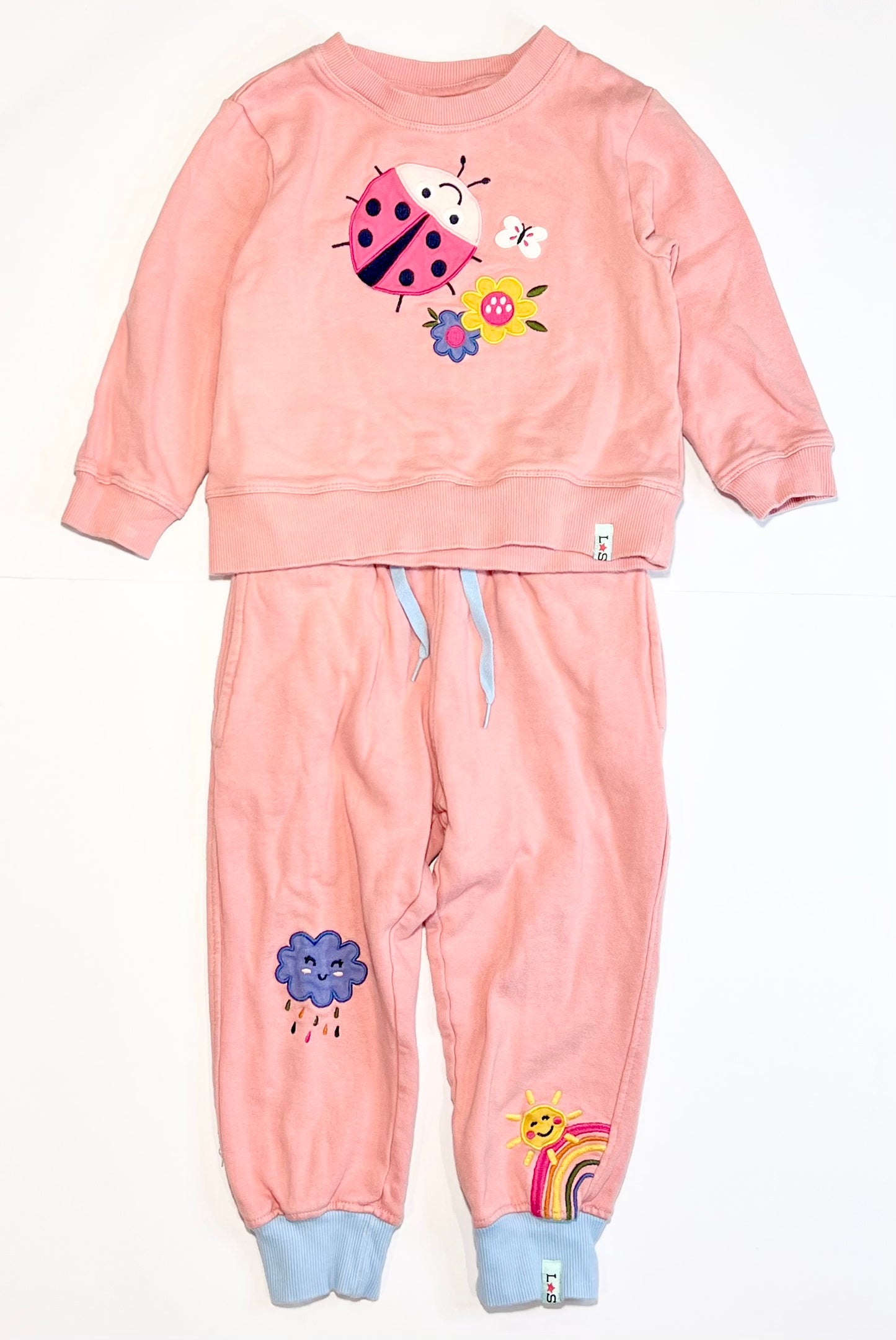 Pink lady bug set - Size 3
