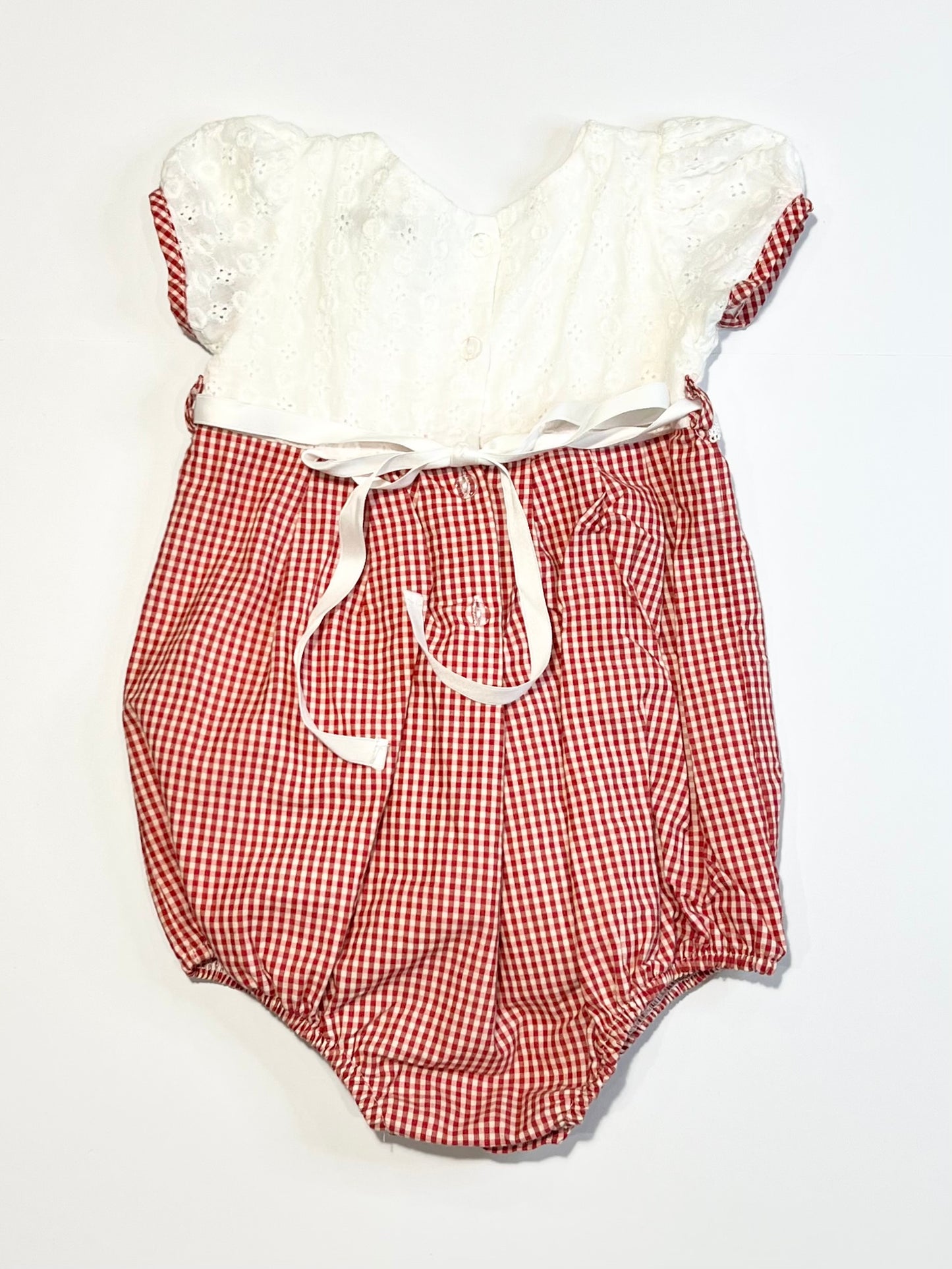 Gingham romper - Size 0