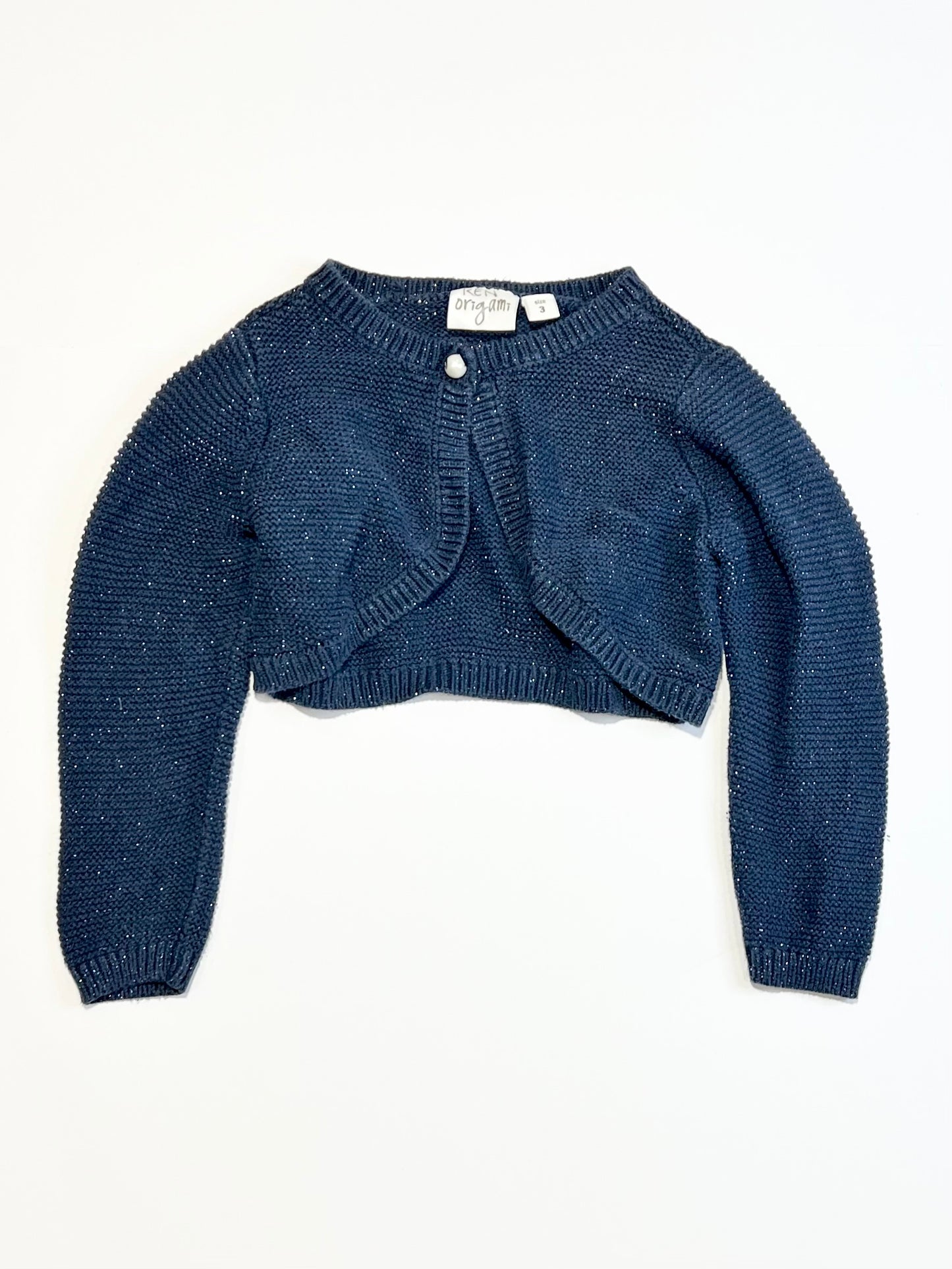 Sparkle cropped cardigan - Size 3