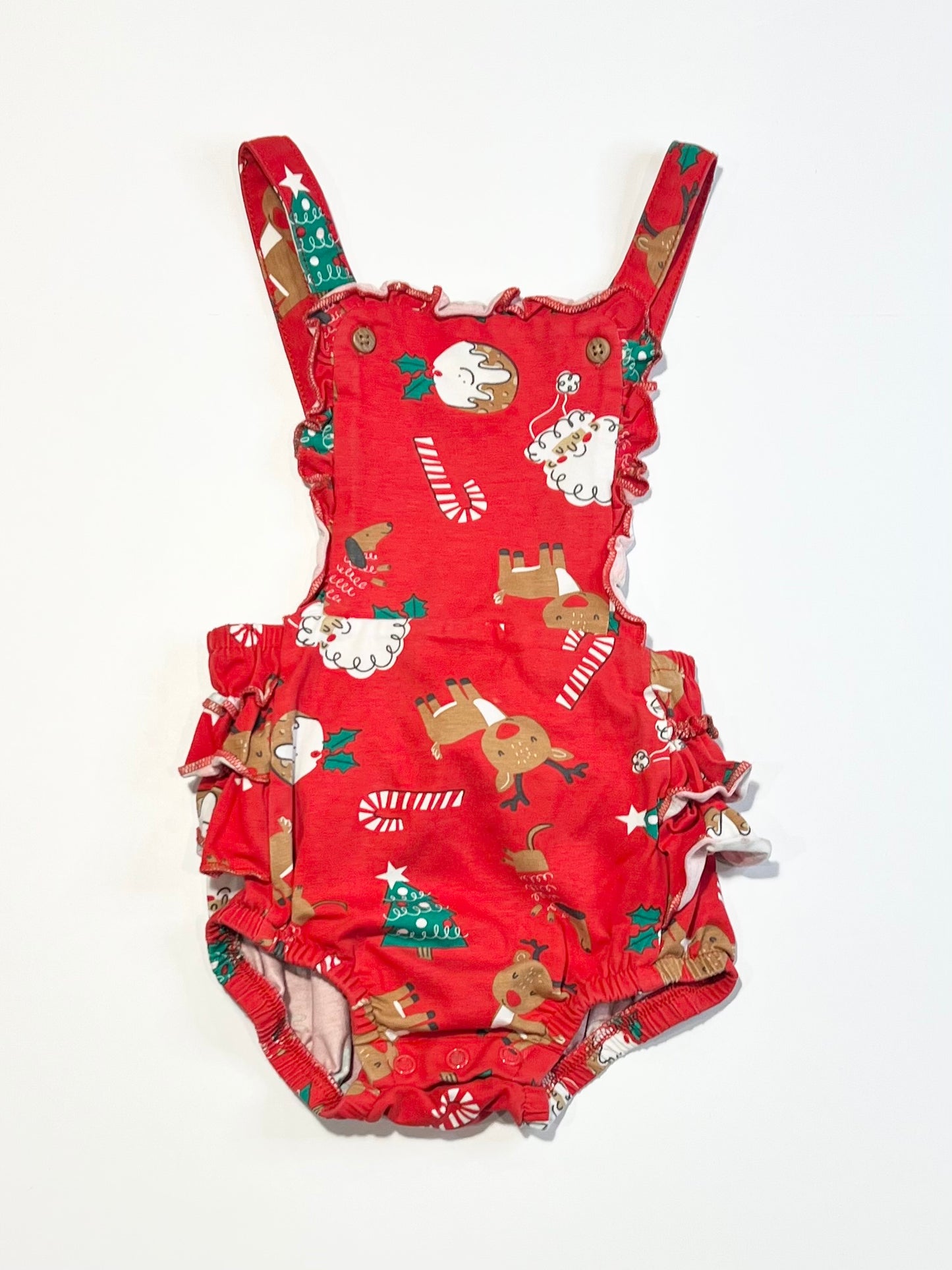 Christmas jersey romper - Size 0
