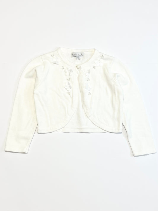 White cropped cardigan - Size 3