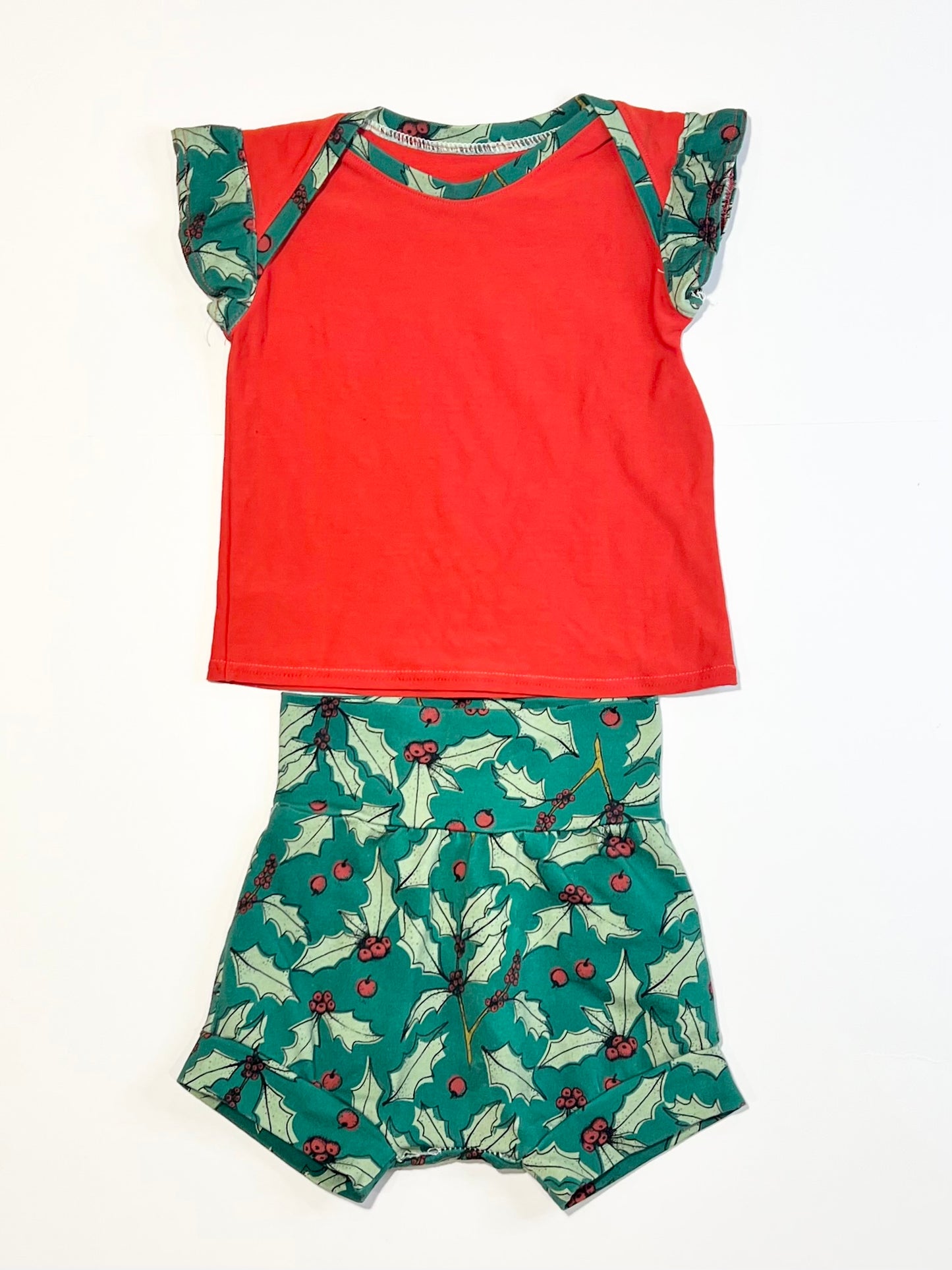 Christmas jersey set - Size 6-9 months