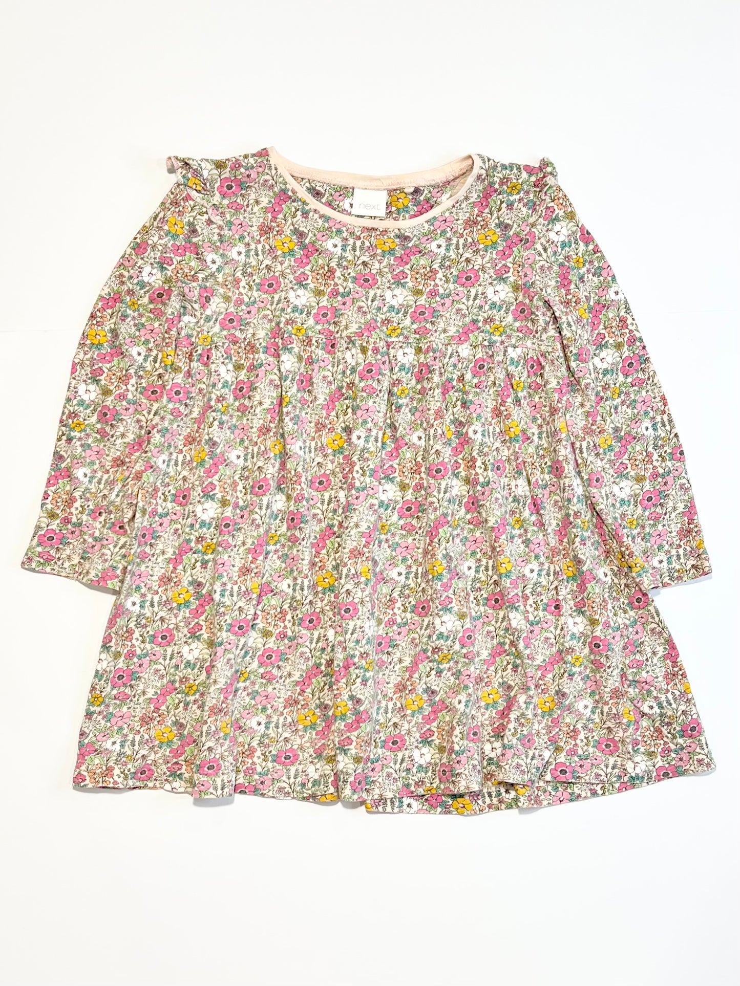 Floral jersey dress - Size 3-4