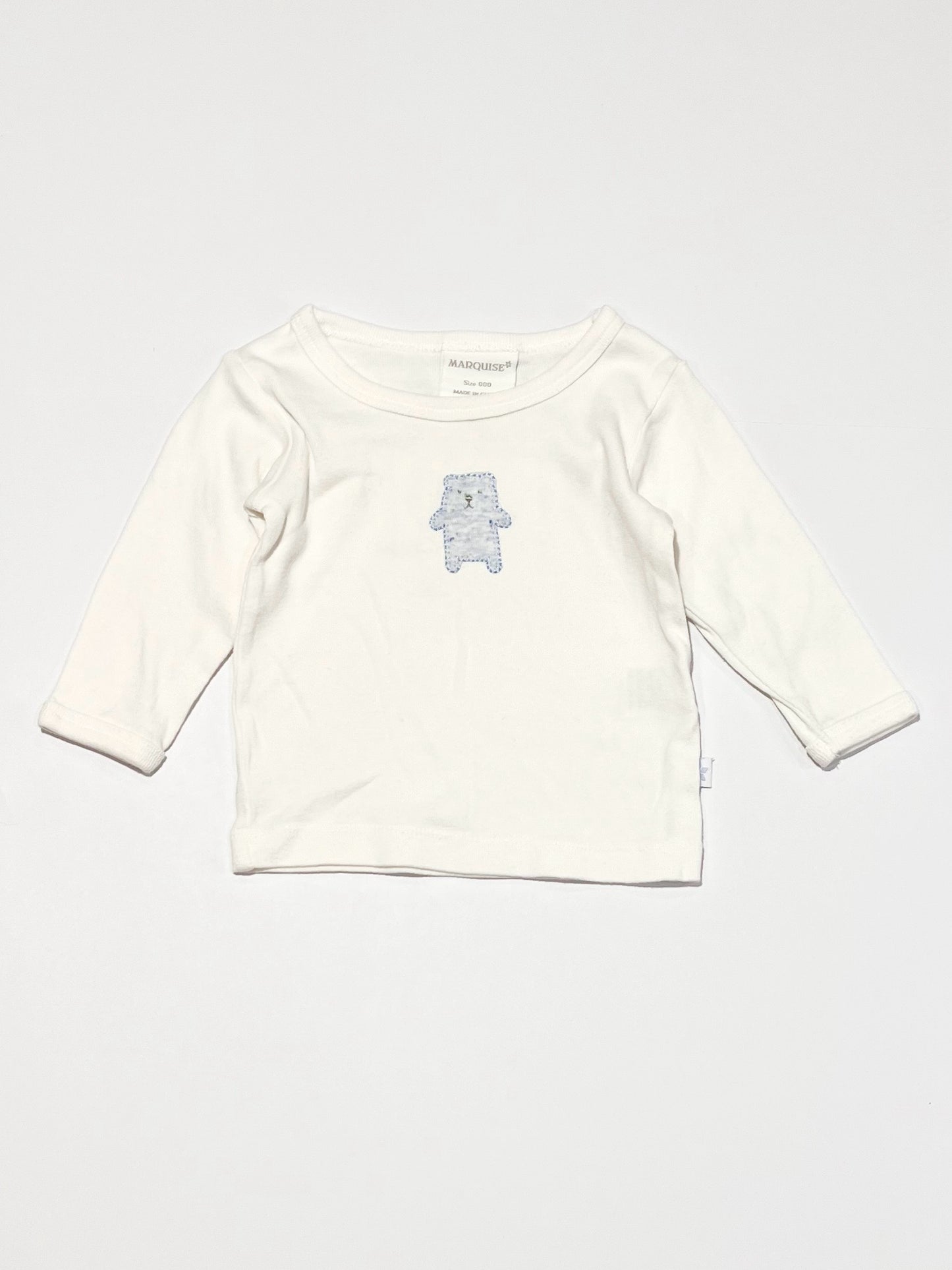 Blue bear top - Size 000