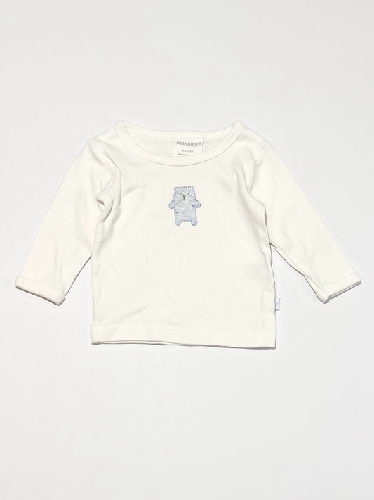 Blue bear top - Size 000