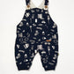 Navy fleece overalls - Size 000