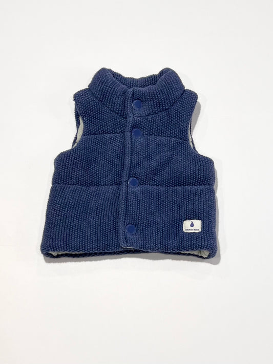 Blue padded vest - Size 000