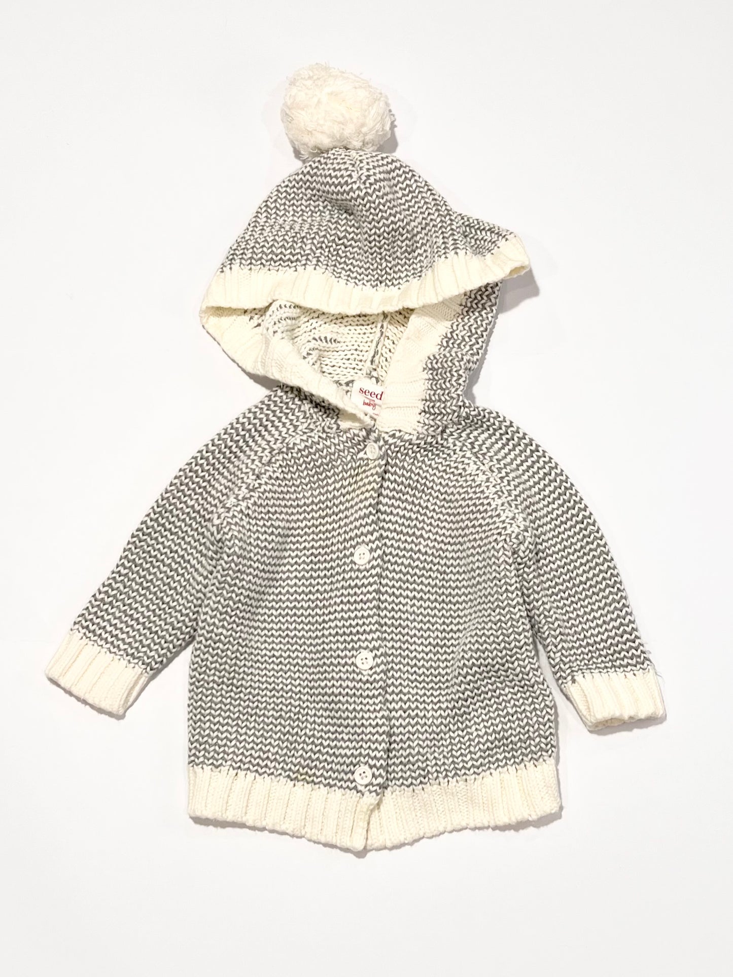 Hooded knit jacket - Size 000