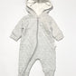 Grey quilted coverall - Size 000