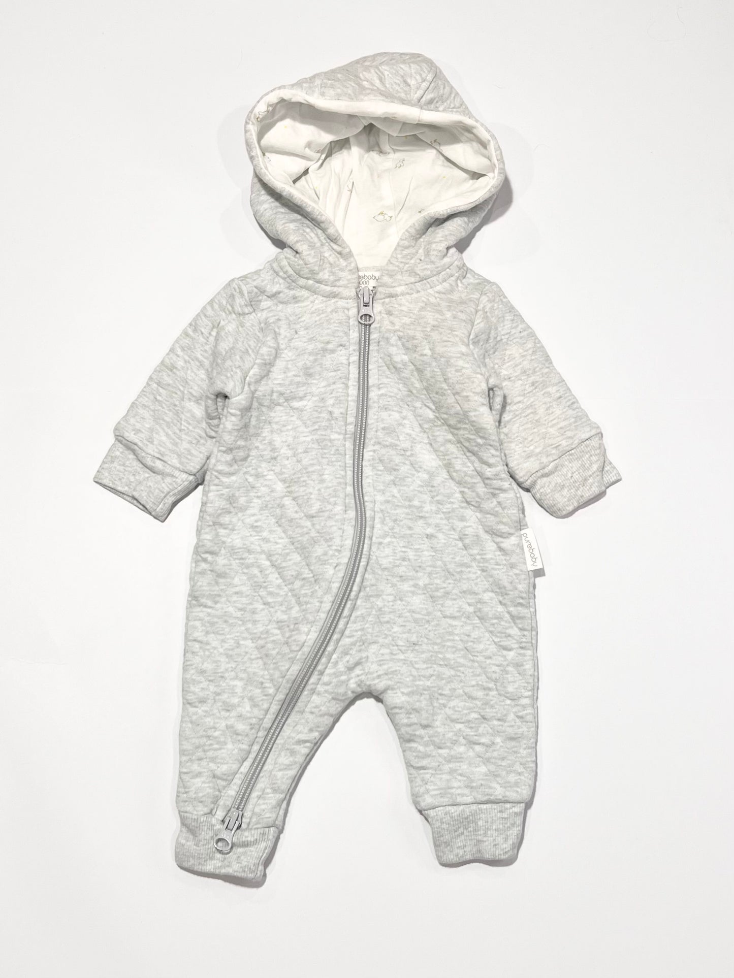 Grey quilted coverall - Size 000