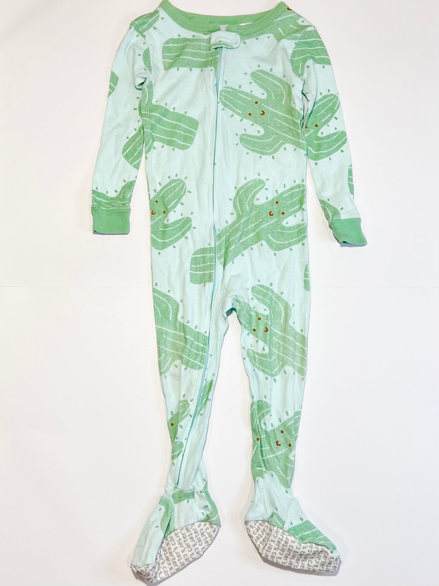 Cactus zip onesie - Size 2