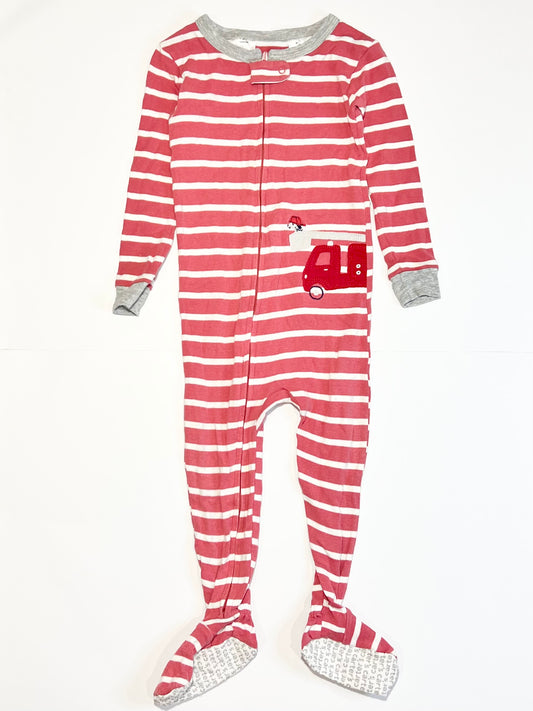 Fire truck zip onesie - Size 2