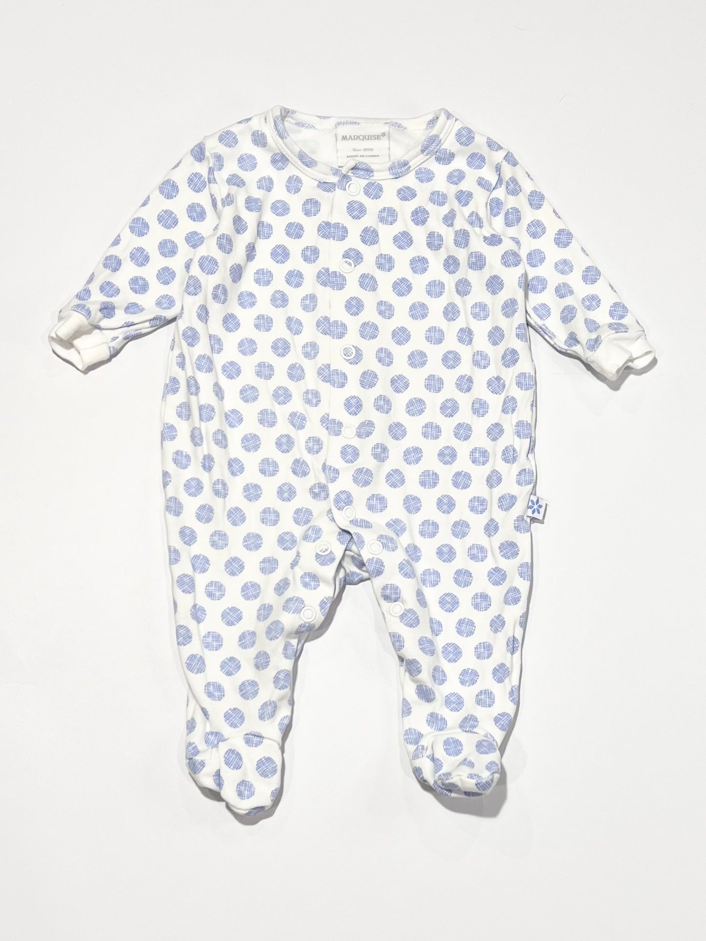 Blue circles onesie - Size 000