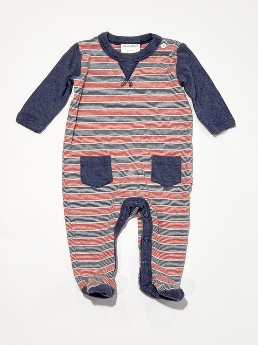 Striped ribbed onesie - Size 000