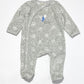Grey velour onesie - Size 000