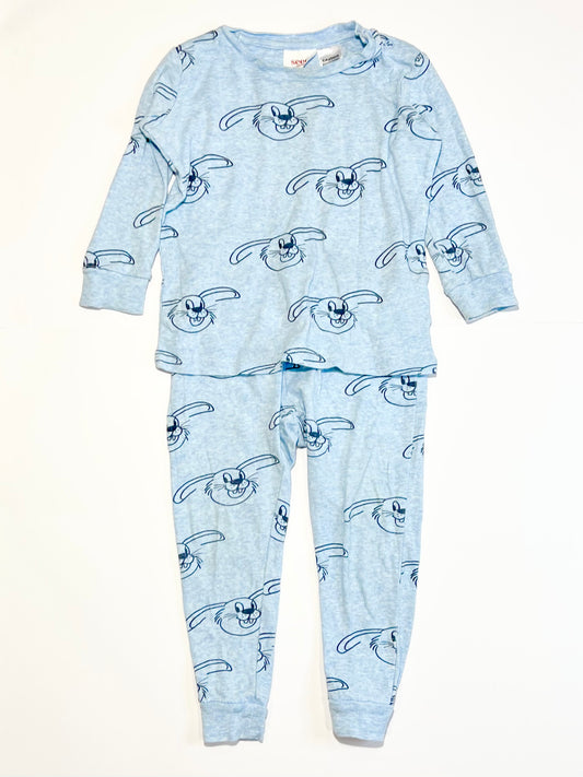 Ribbed bunny pyjamas - Size 2