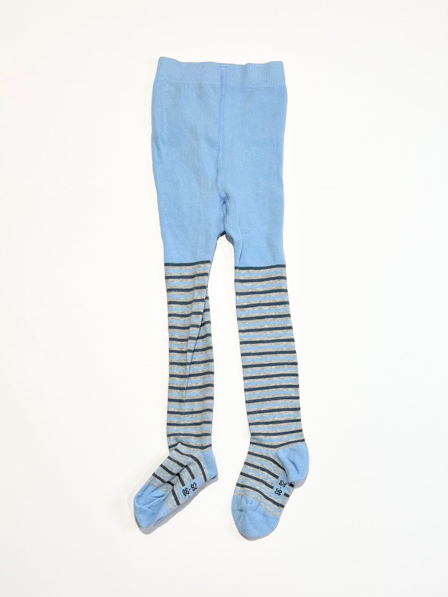 Striped whale tights - Size 1-2