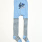 Striped whale tights - Size 1-2