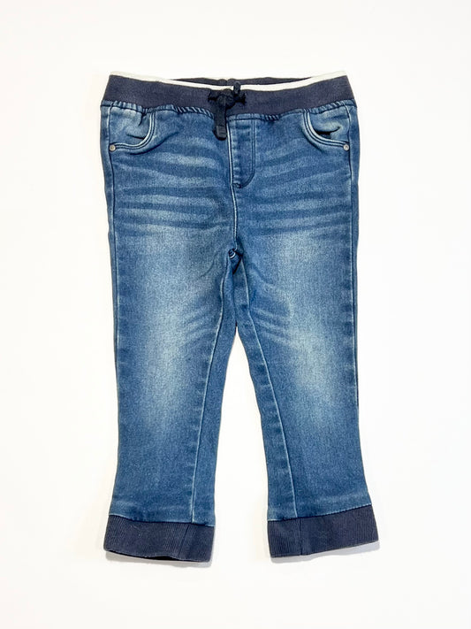 Pull up stretch denim pants - Size 2