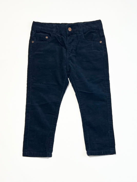 Navy corduroy pants - Size 2