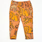 Orange animals pants - Size 2