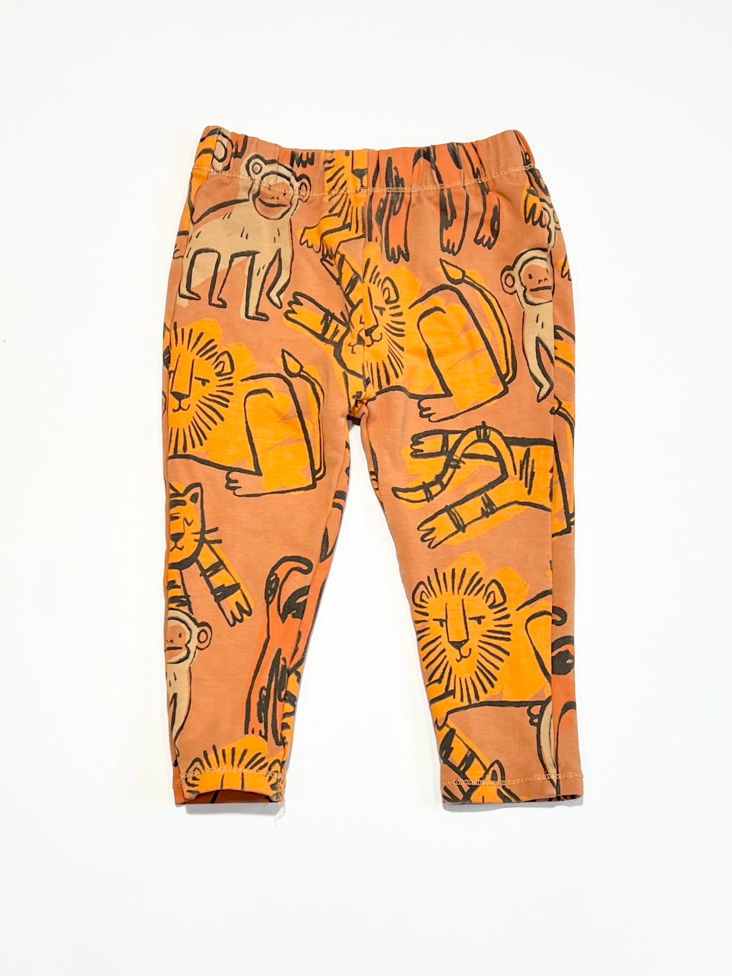 Orange animals pants - Size 2