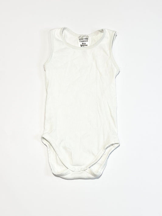 White ribbed bodysuit - Size 2