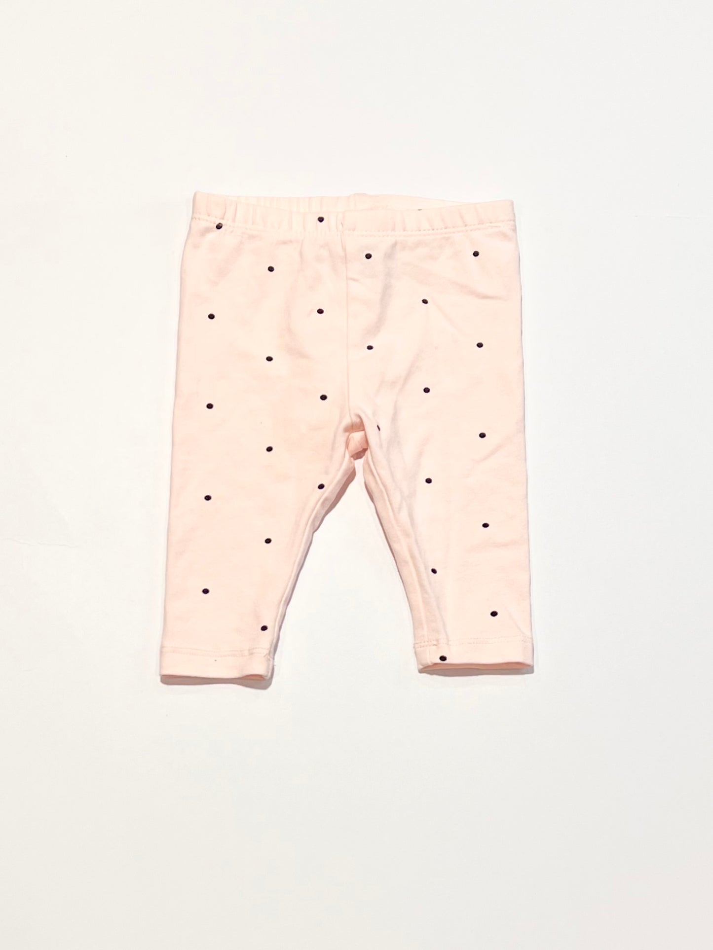 Pink spotty leggings - Size 000