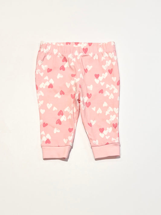 Pink hearts leggings - Size 000