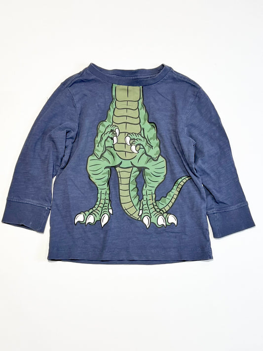 Blue dino top - Size 2