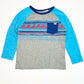 Blue waves top - Size 2