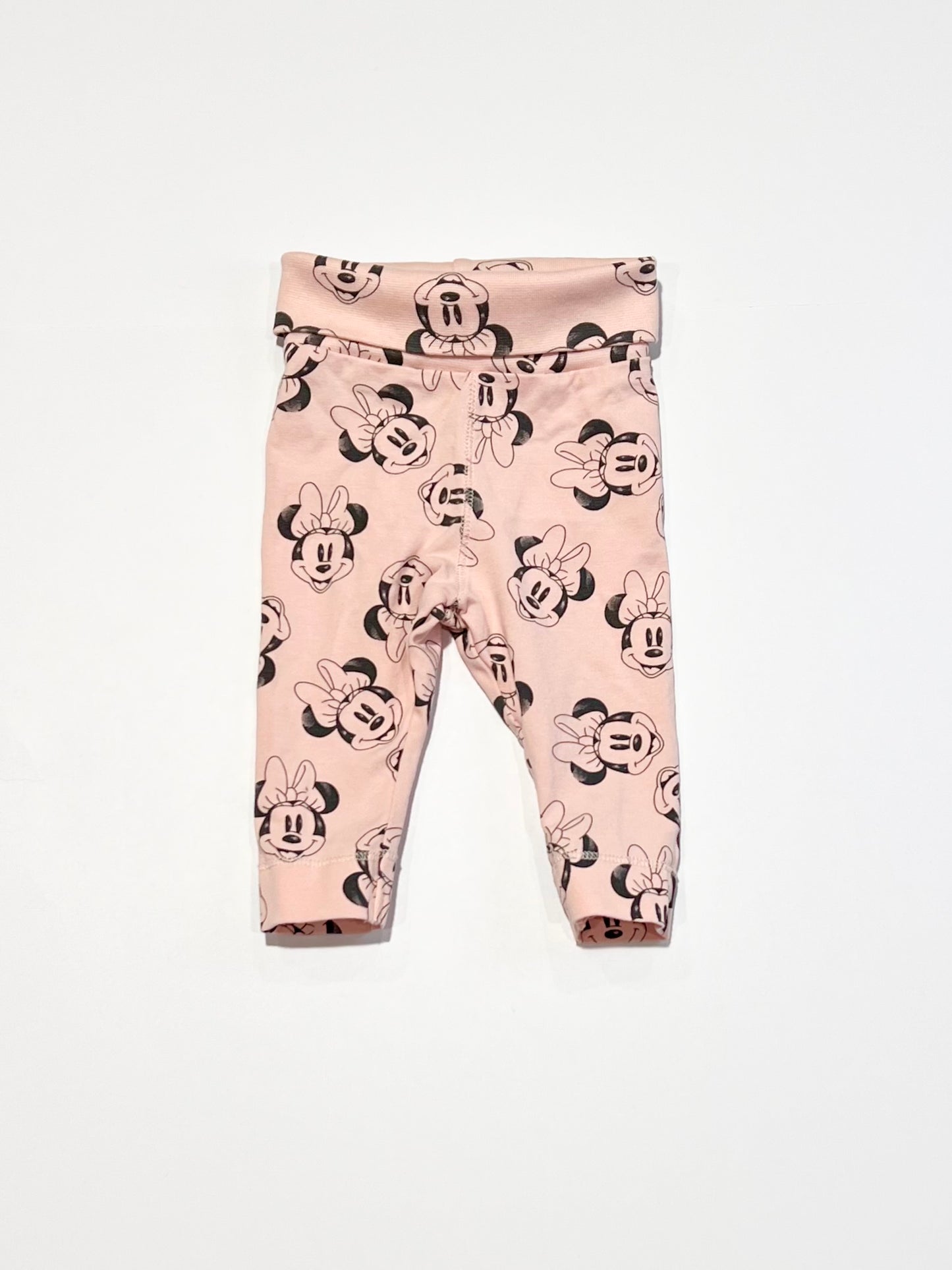 Ribbed Minnie Mouse pants - Size 1-2 months