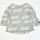 Grey zebras top - Size 2