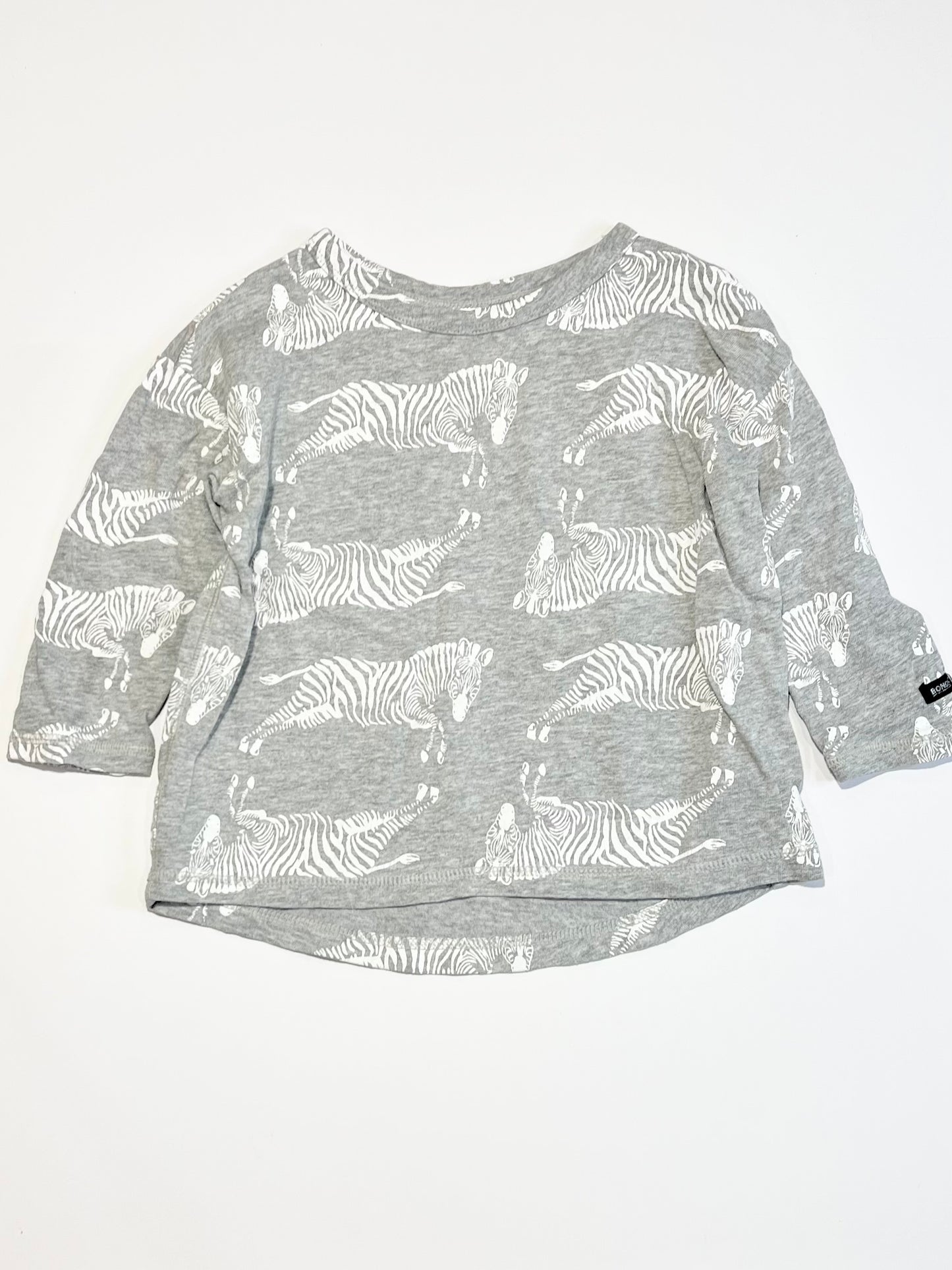 Grey zebras top - Size 2