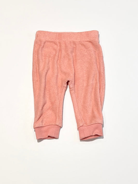 Pink terry pants - Size 000