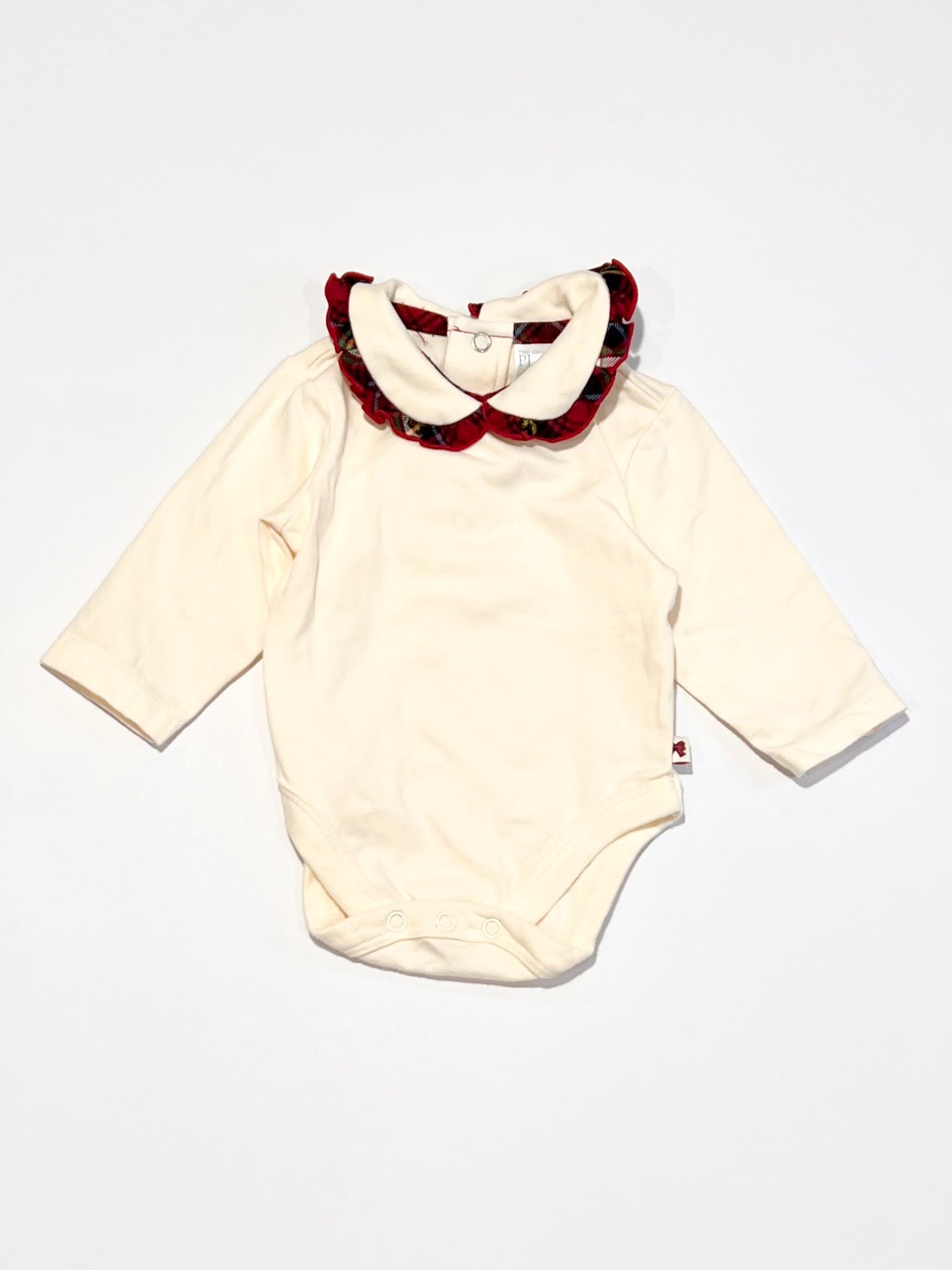 Cream collared bodysuit - Size 000