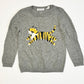 Grey tiger jumper - Size 2