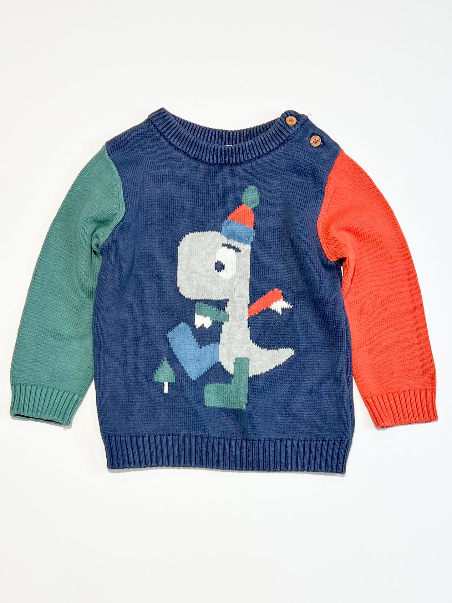 Dinosaur knit jumper - Size 2