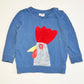 Blue rooster sweater - Size 2