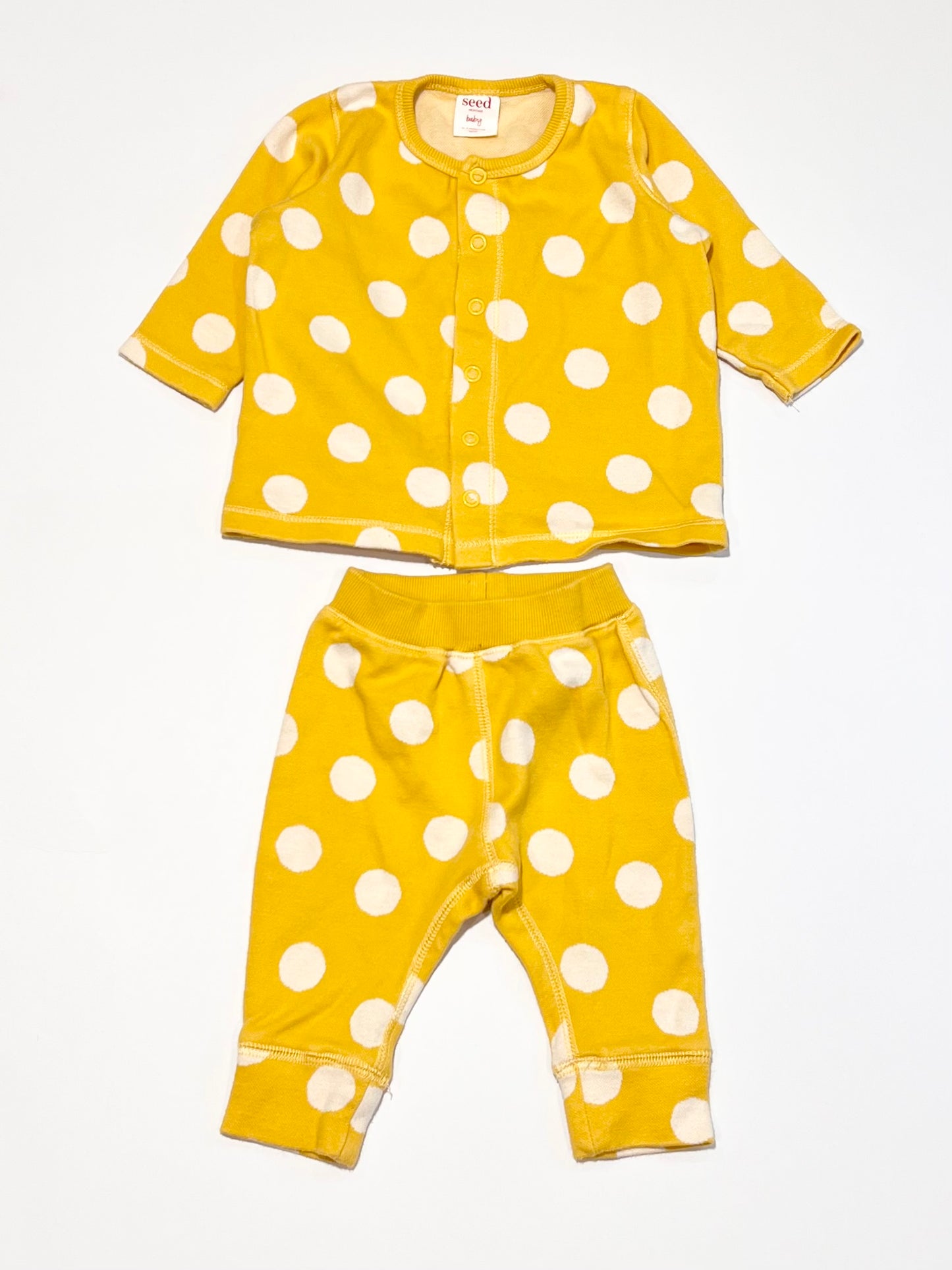 Yellow spotty set - Size 000