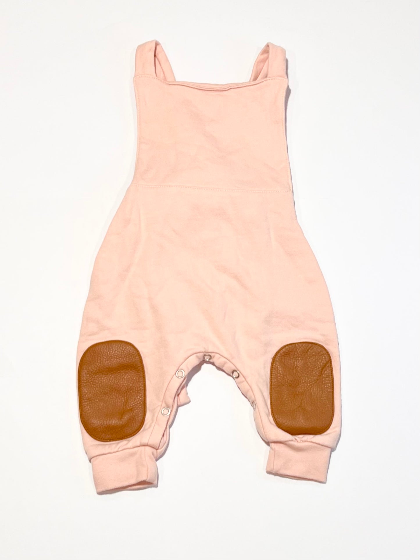 Pink fleece overalls - Size 000