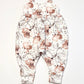 Floral jersey overalls - Size 000