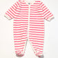 Striped velour onesie - Size 000