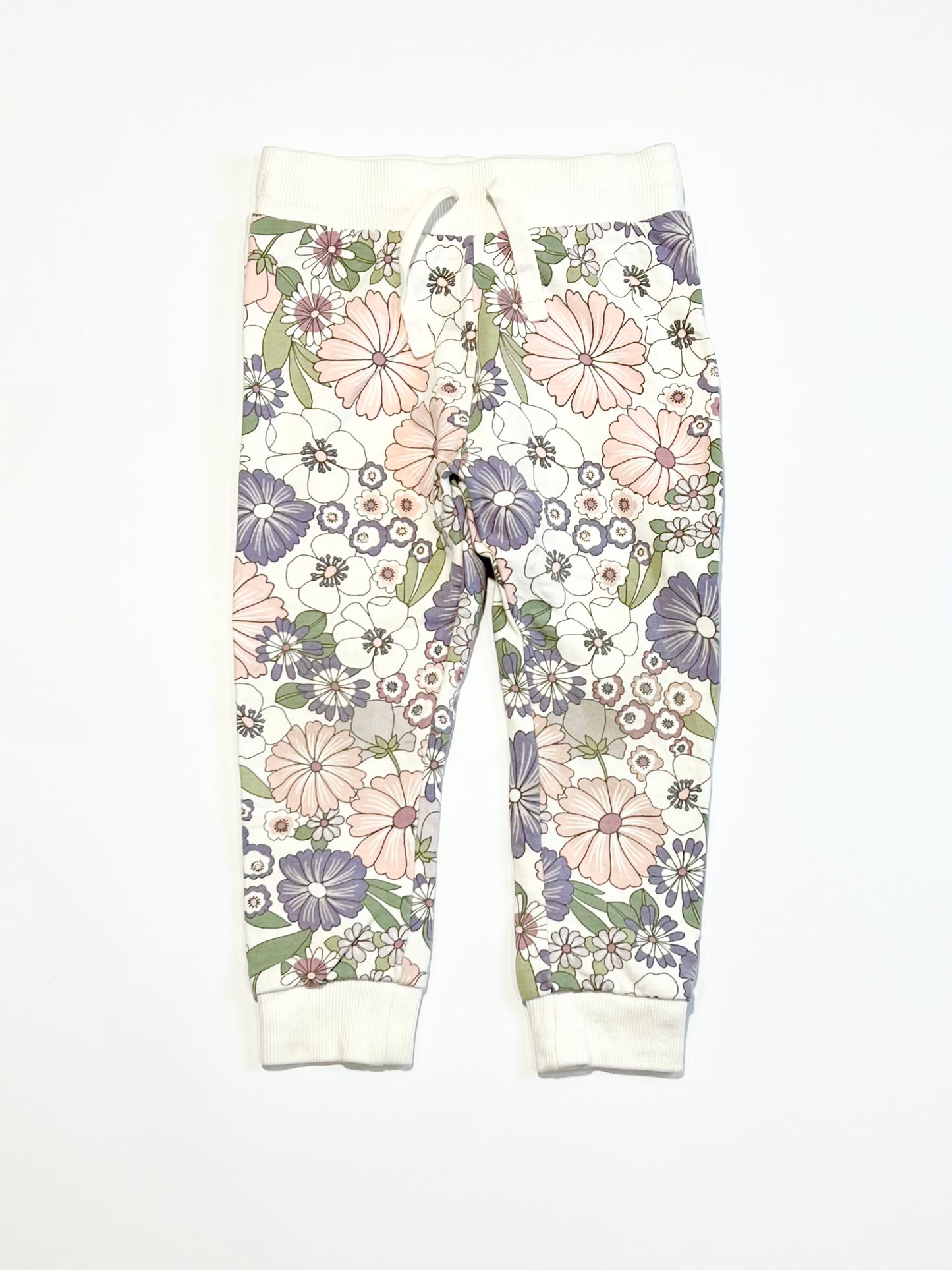 Floral trackies - Size 2