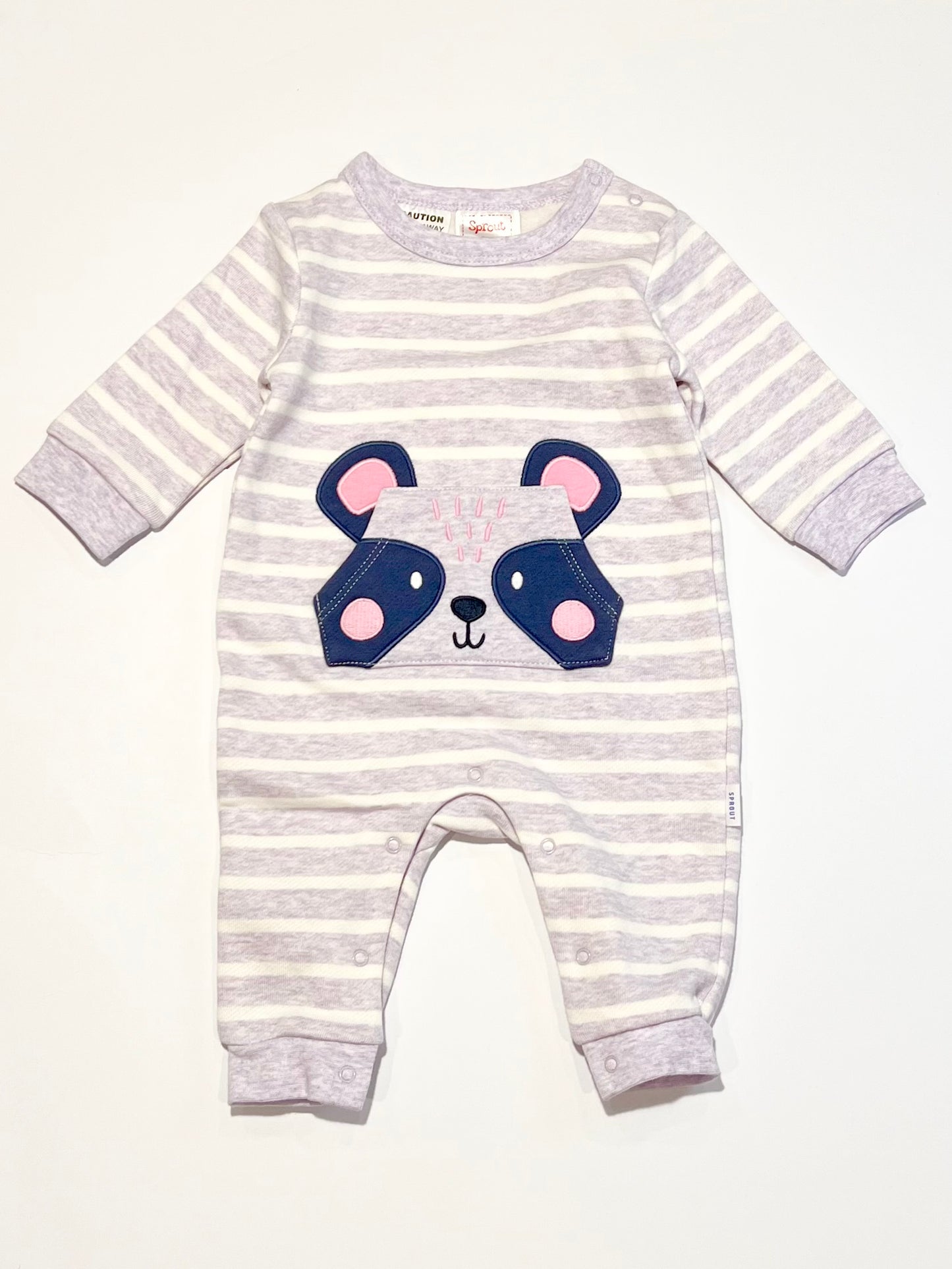 Purple fleece onesie - Size 000